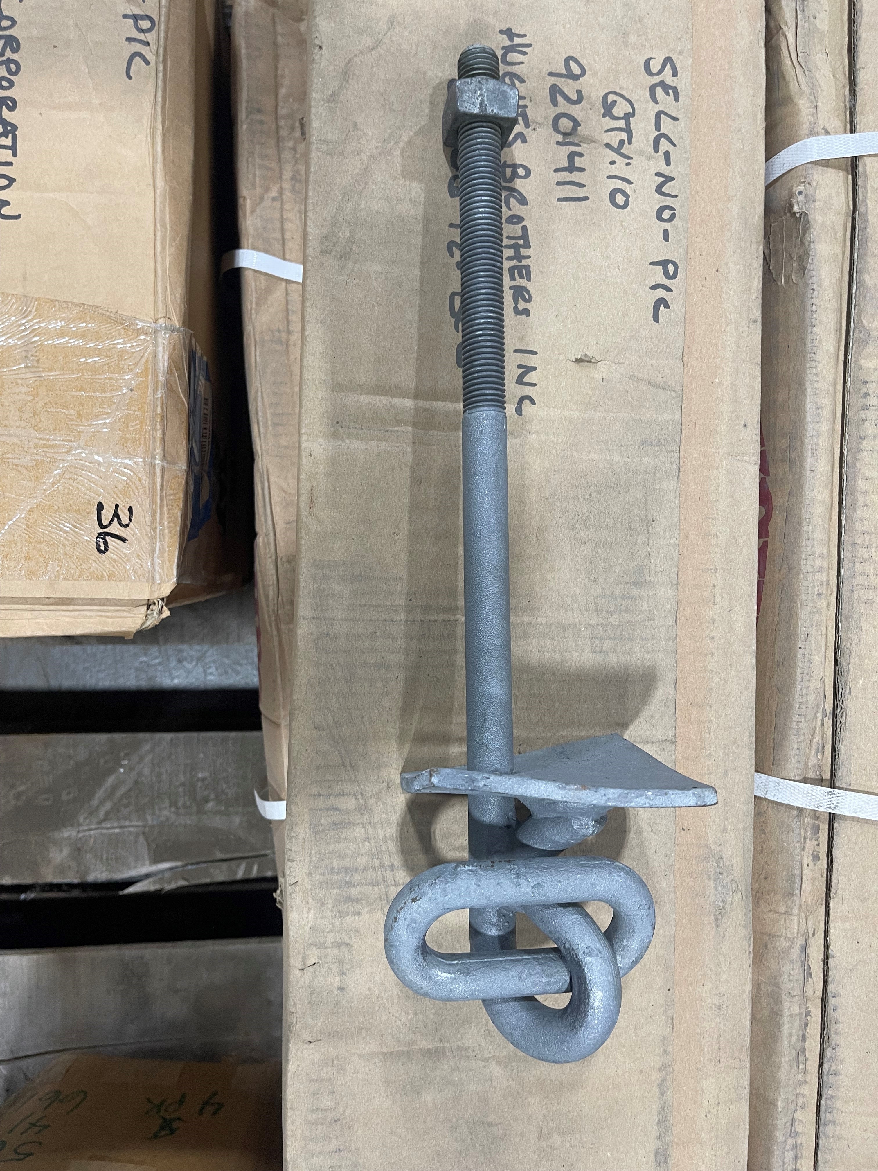 BRACKET, SPRT OH GND WIRE 3/4x12IN Lx6